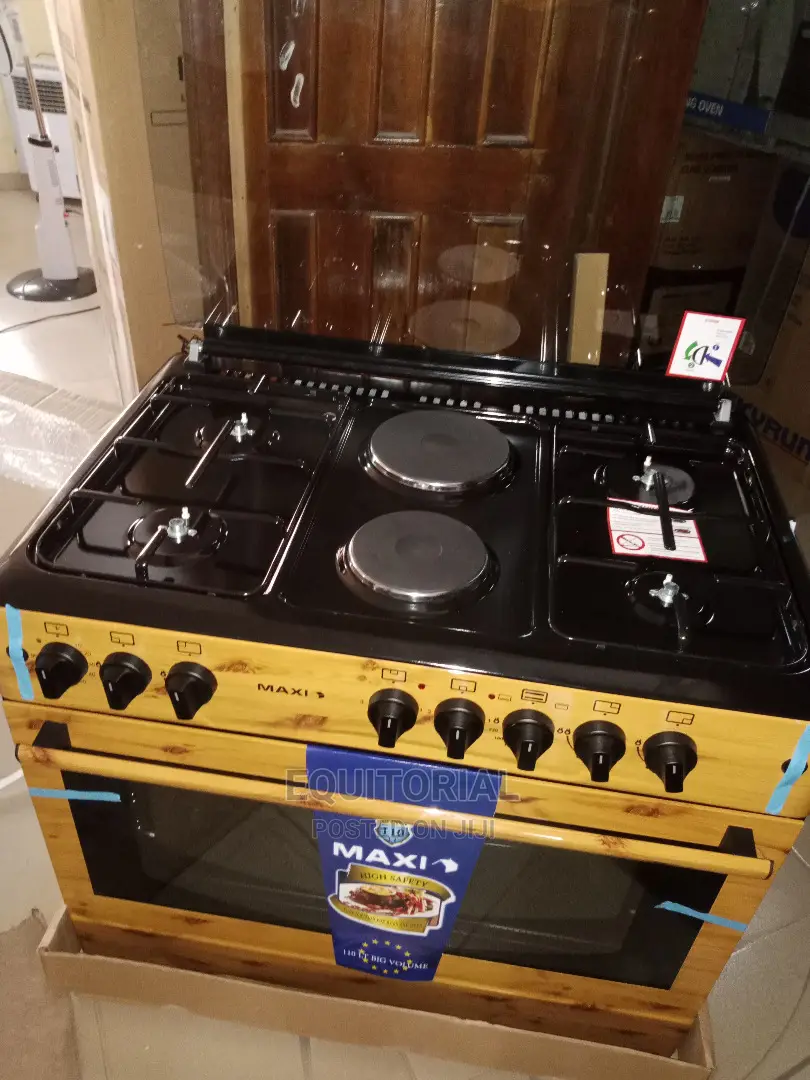 Maxi 60X90 (4 Gas + 2 Electric) Wood Finish Gas Cooker