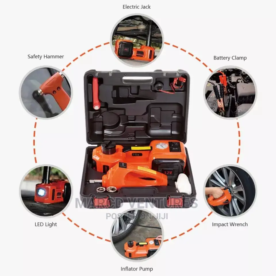 Electric Car Jack/Tyre Inflator/Wheel Scanner