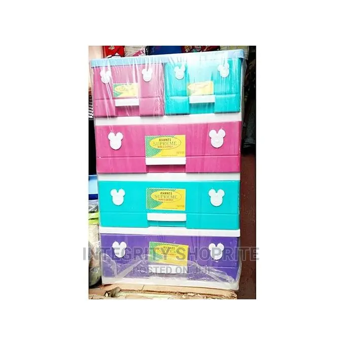 Avanti Colorful 4 Steps Plastic Supreme Baby Wardrobe