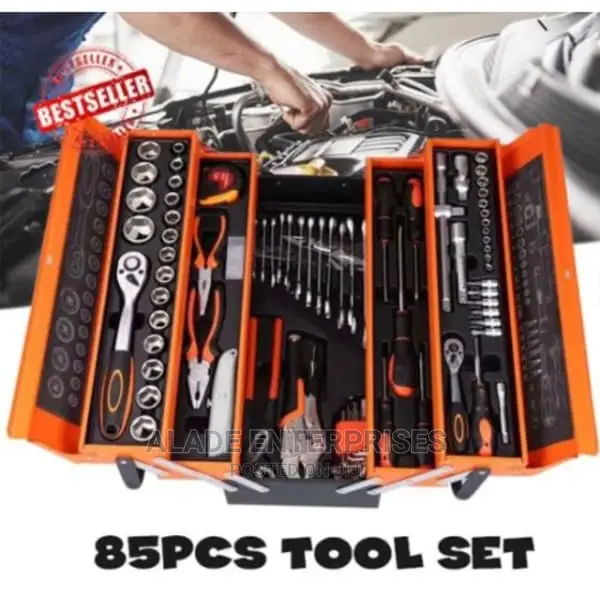 85pieces Tool Set With Metal Box 5 Tier Cantii-Lever