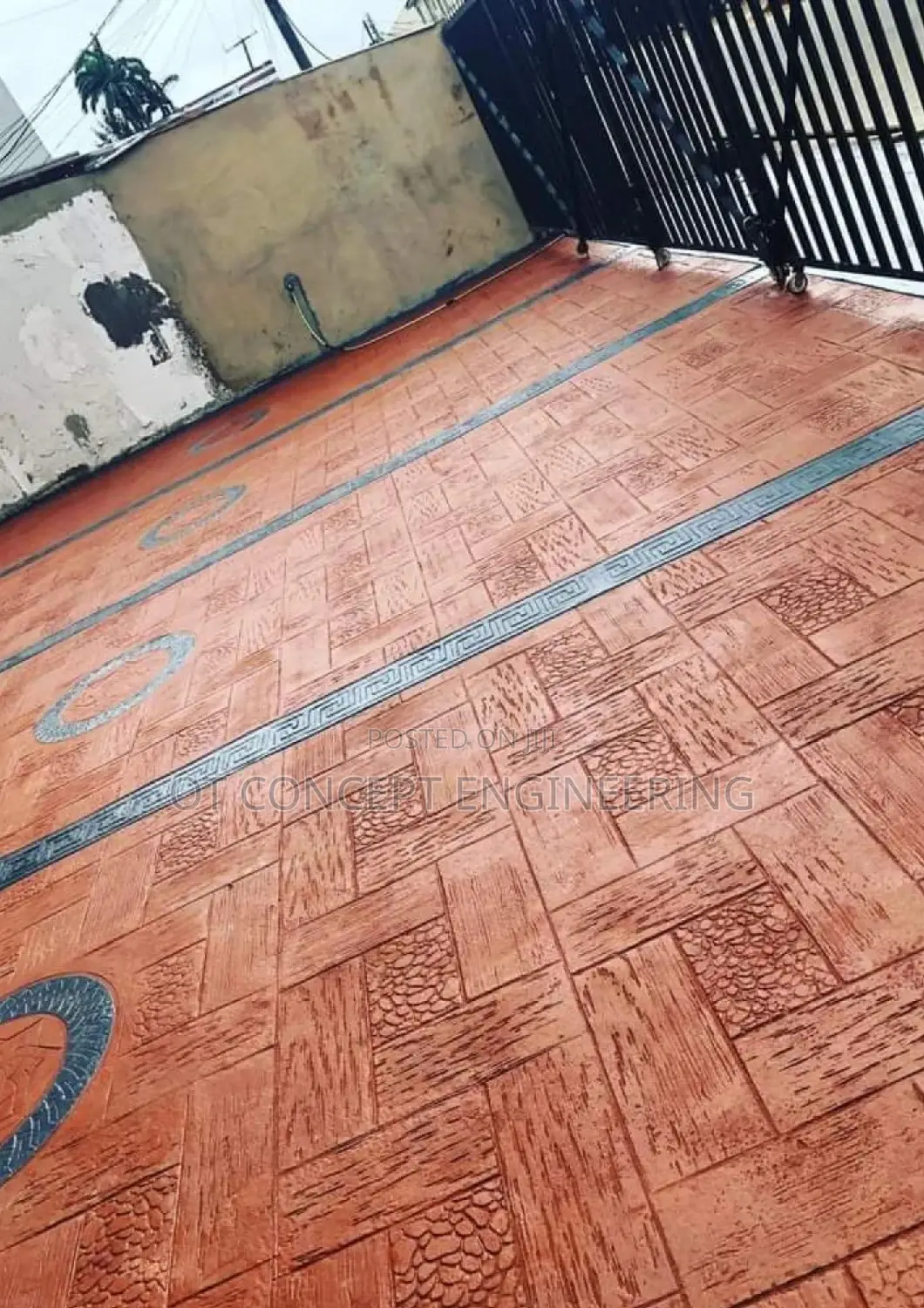 Stamp Floor Decoration Increte