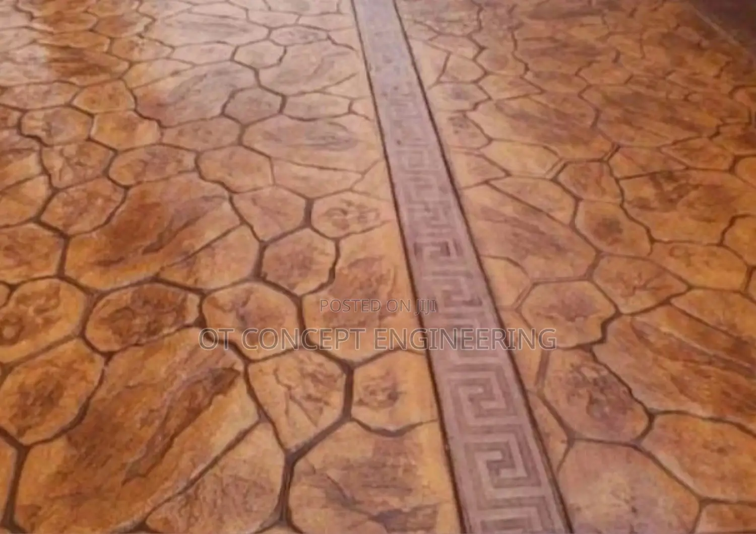 Stamp Floor Decoration Increte