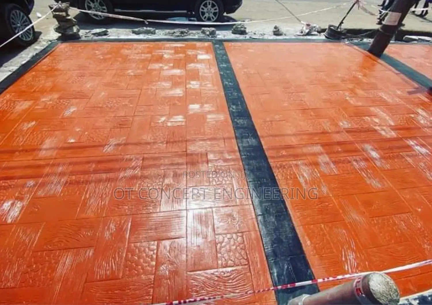 Stamp Floor Decoration Increte