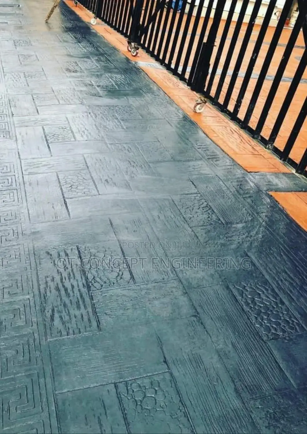 Stamp Floor Decoration Increte