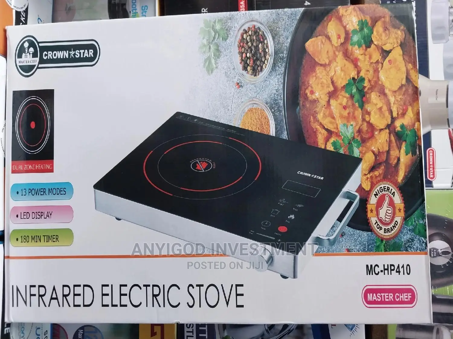 Master Chef Infrared Electric Stove 2200w Single