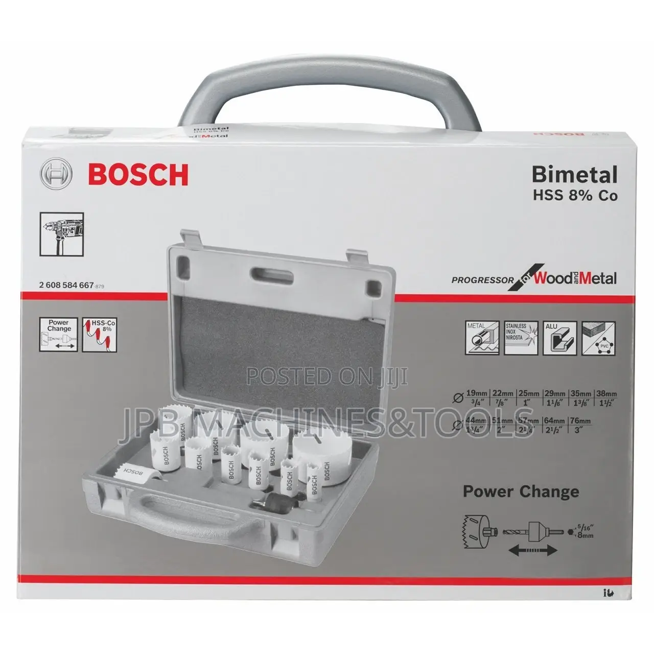 Stainless Steel/Wood Holesaw Set Bosch