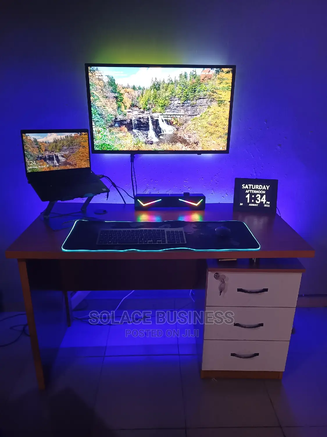 Bluetooth Line in Speakers, RGB Luminous