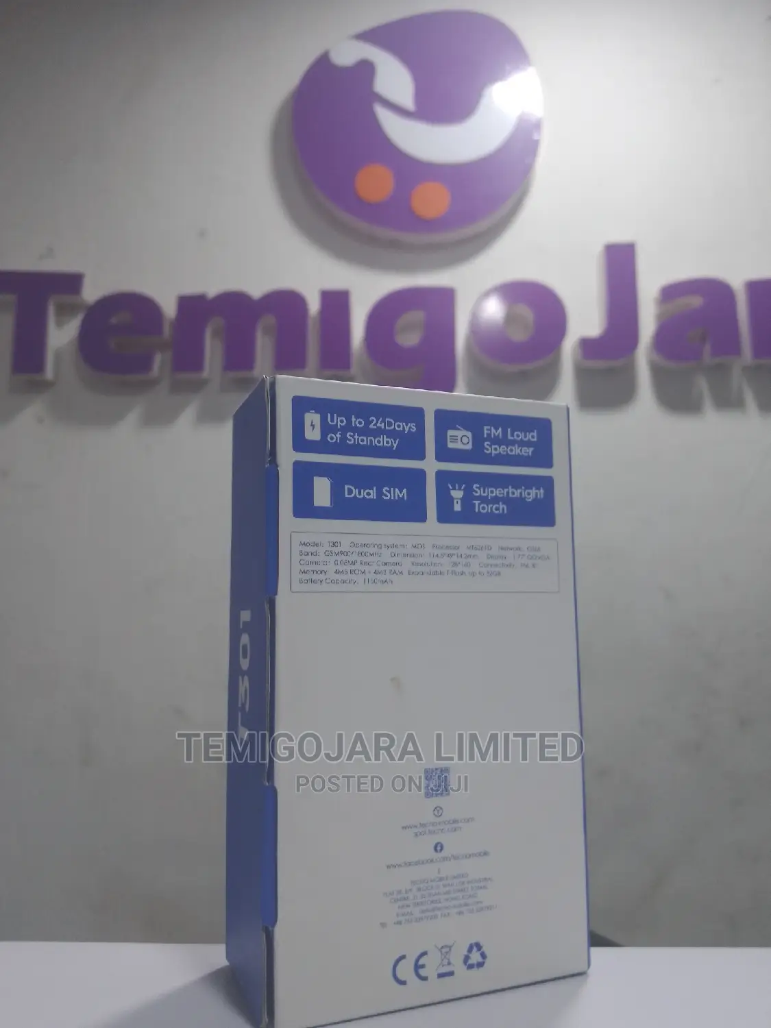 New Tecno T301 Blue