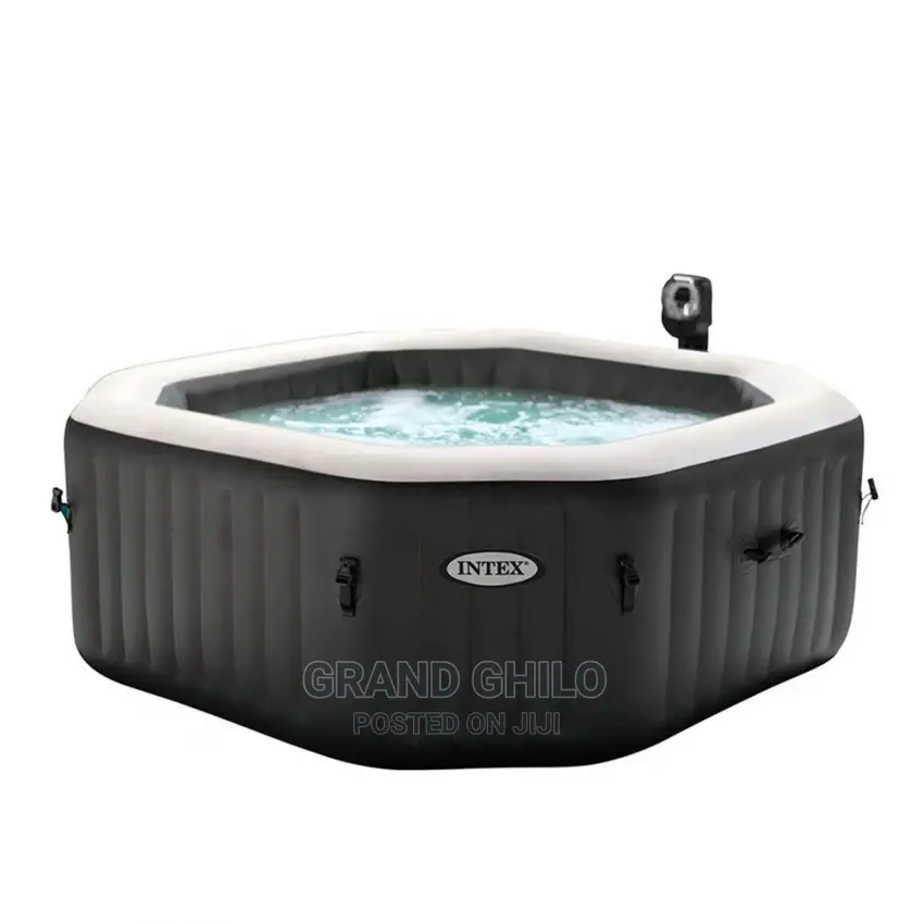Intex Jet Bubble Deluxe Inflatable Hot Tub SPA Round 201x71