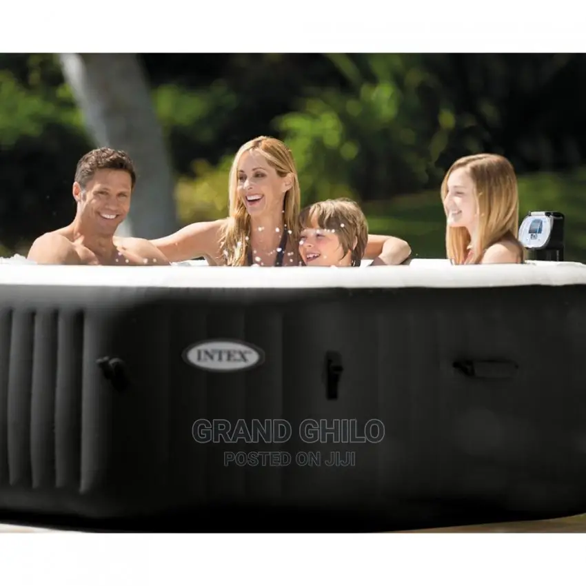 Intex Jet Bubble Deluxe Inflatable Hot Tub SPA Round 201x71