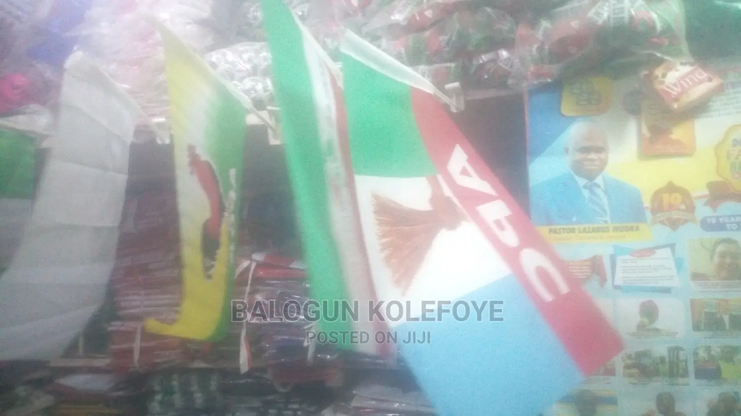 Campaign Souvenirs Hand Fan, Muffler, Umbrella Cap, Flags