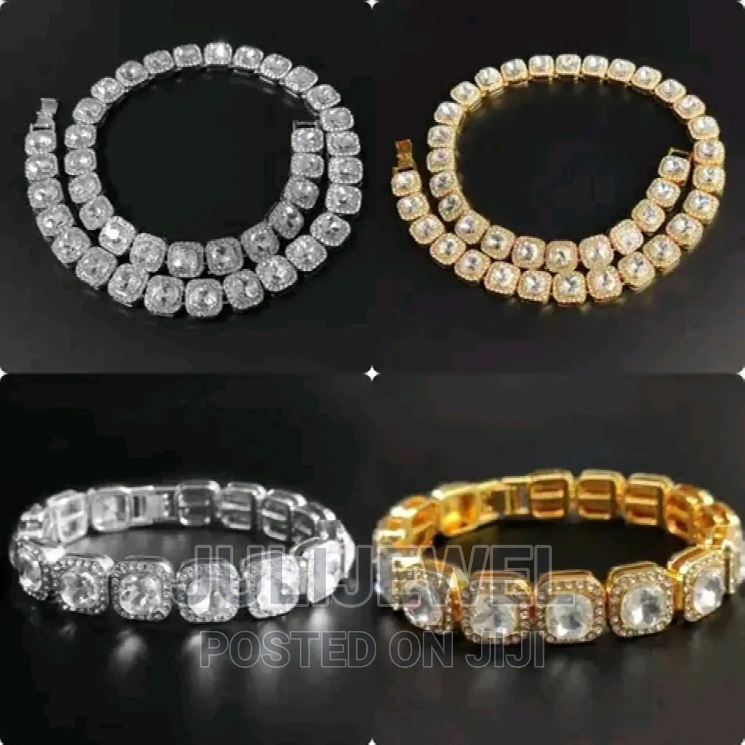 Men Set of Cuban Necklace and Chain