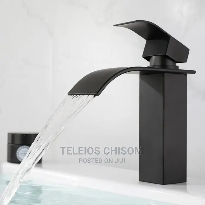 Waterfall Basin Mixer Tap Black