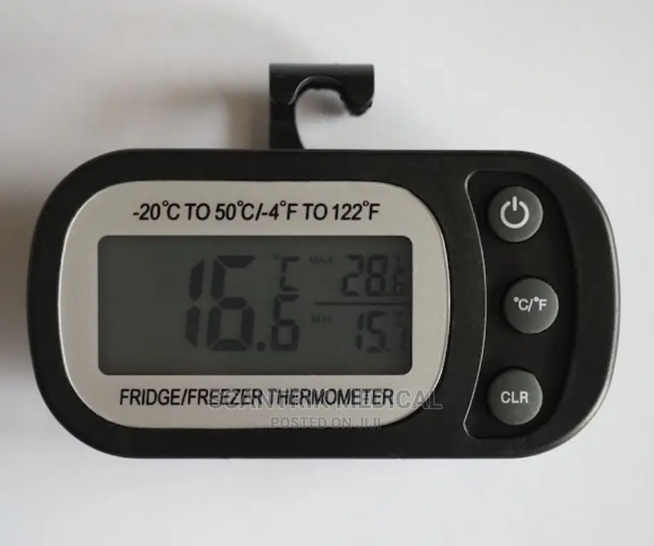 Portable Digital Hanging Freezer Fridge Thermometer