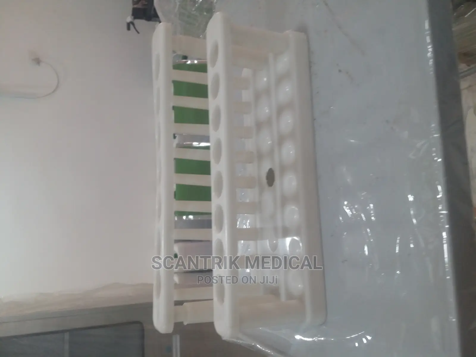 Plastic Test Tube Stand, Tubes, for Chemical Laboratory