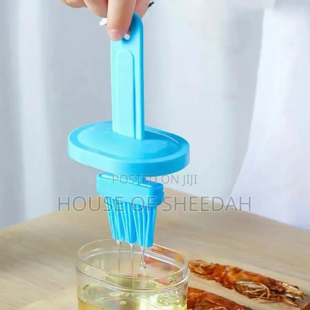 Portable Silicone Oil Bottle With Brush Grill Oil