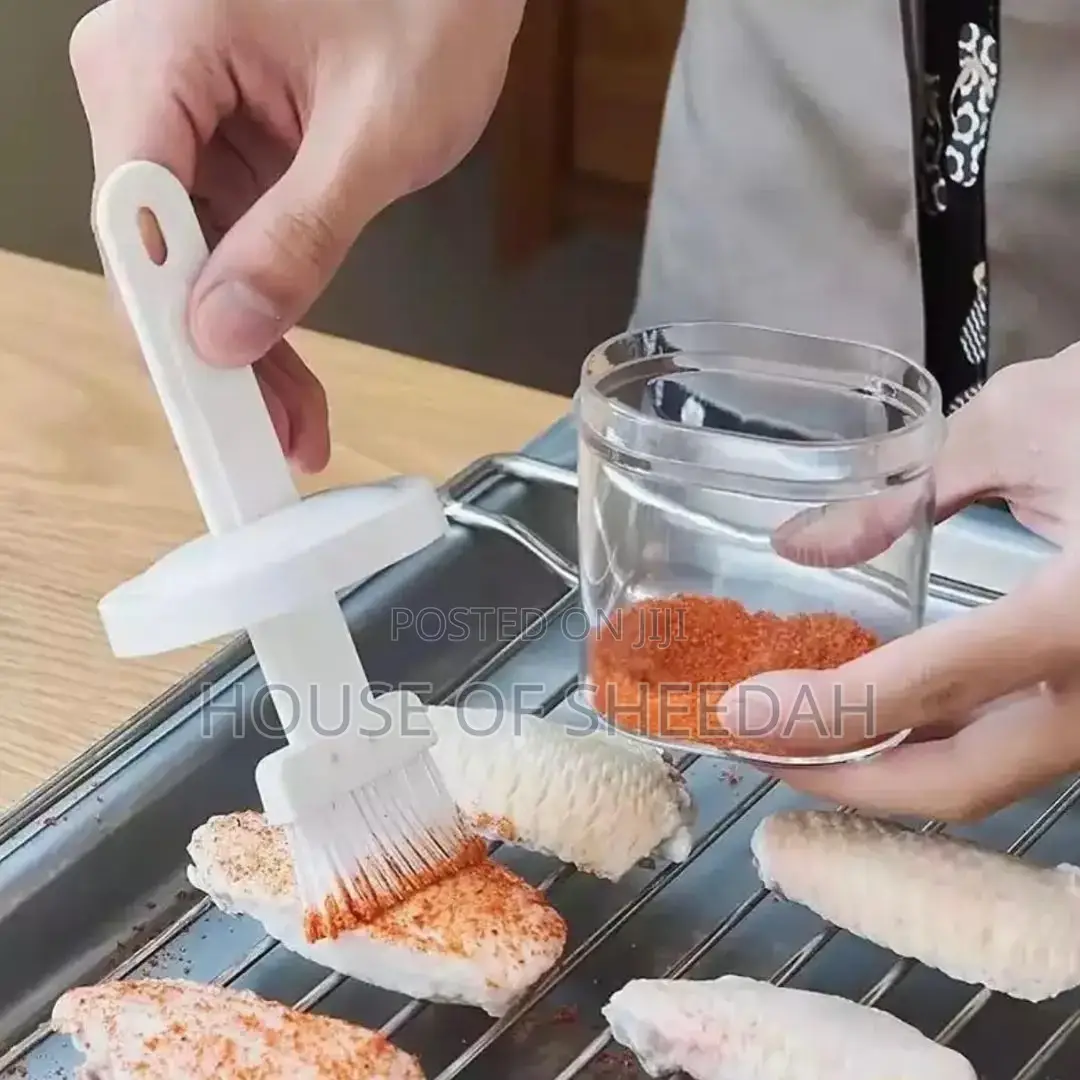 Portable Silicone Oil Bottle With Brush Grill Oil