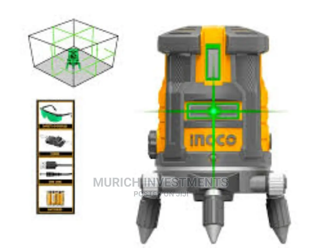 Ingco Self-Leveling Line Laser Green Laser Beams 0-30m