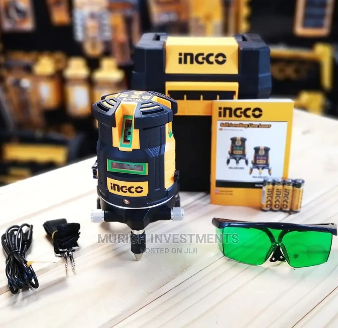 Ingco Self-Leveling Line Laser Green Laser Beams 0-30m