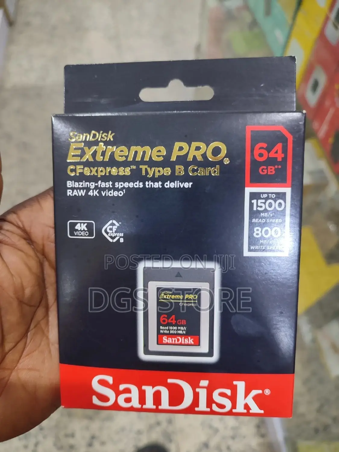 Sandisk 64GB Extreme Pro Cfexpress Type B Memory Card