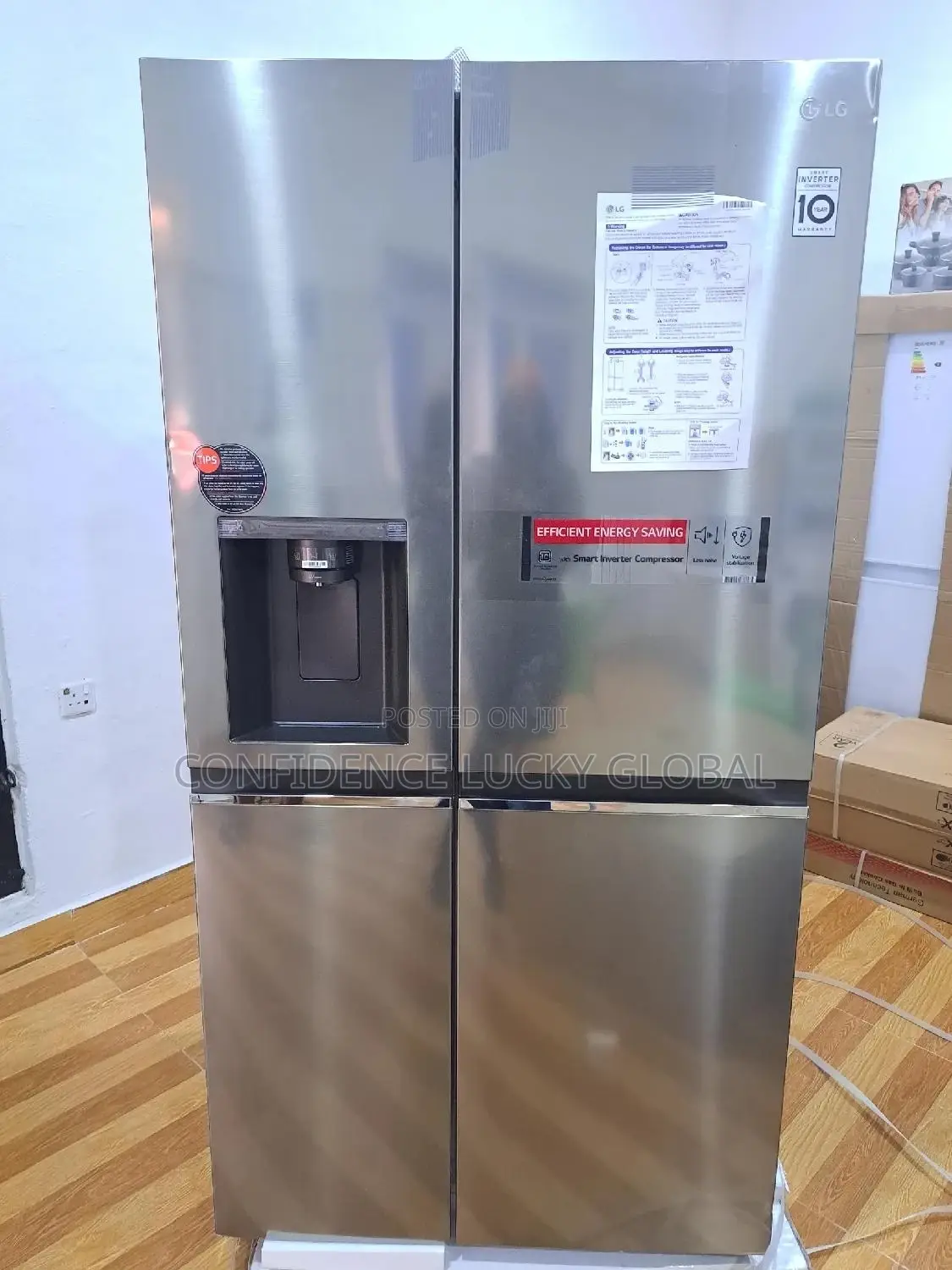 Lg 674L Side by Side Refrigerator |Inverter REF 257 SLRS-J
