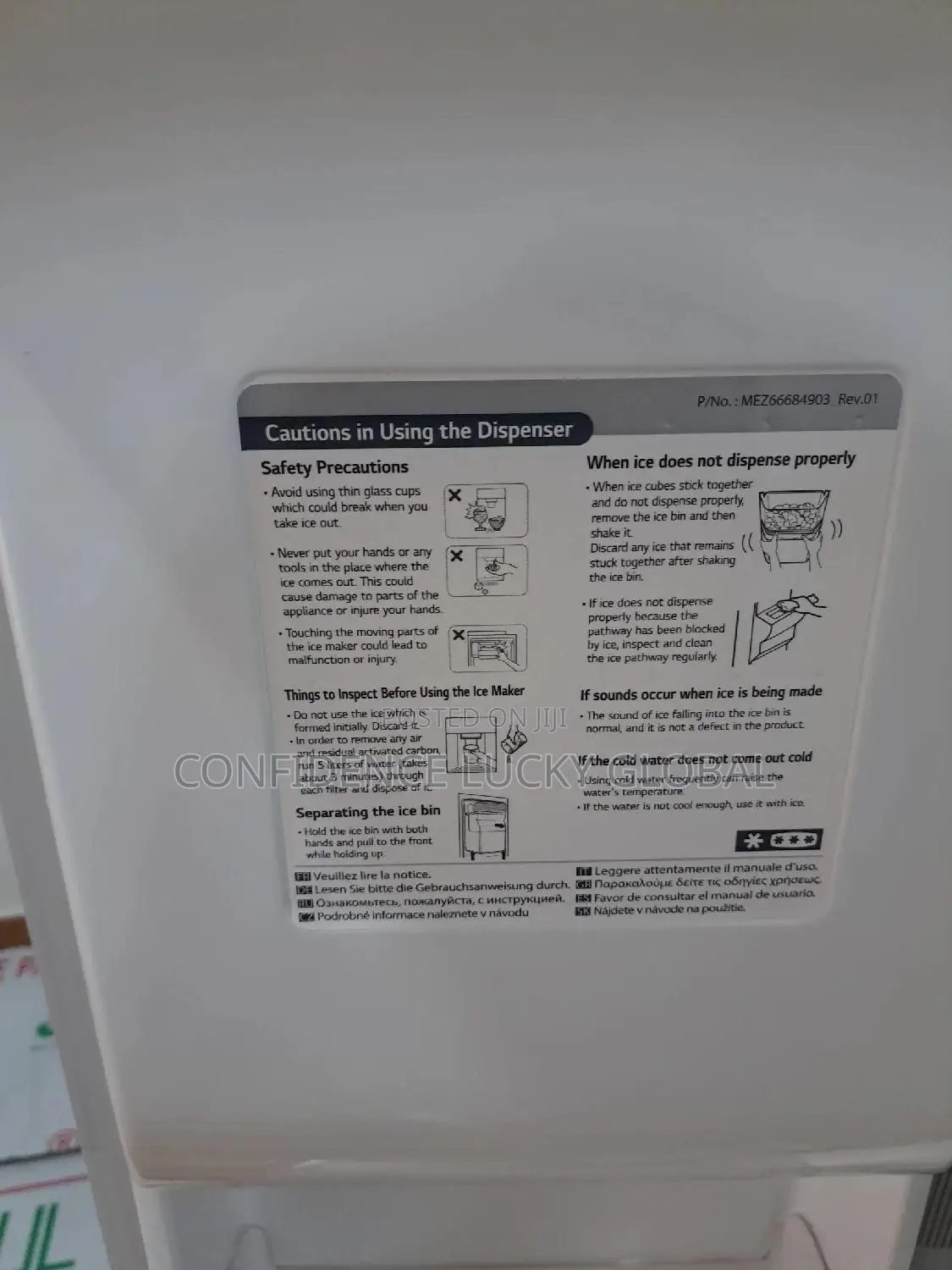 Lg 674L Side by Side Refrigerator |Inverter REF 257 SLRS-J