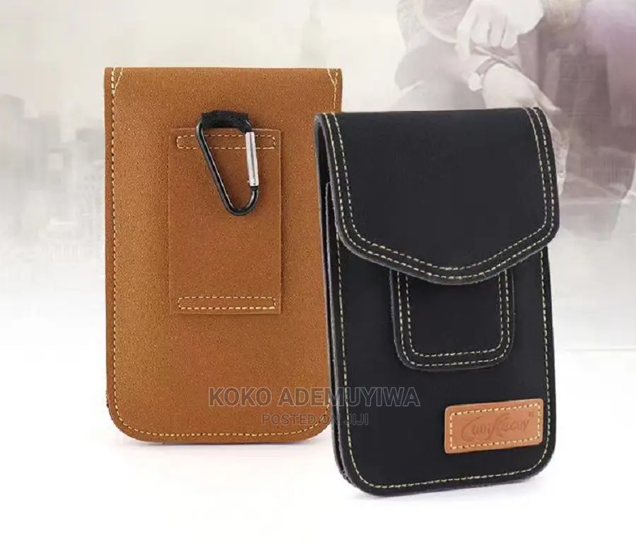 Handfree Leather Pocket Wallet Phone Pouch