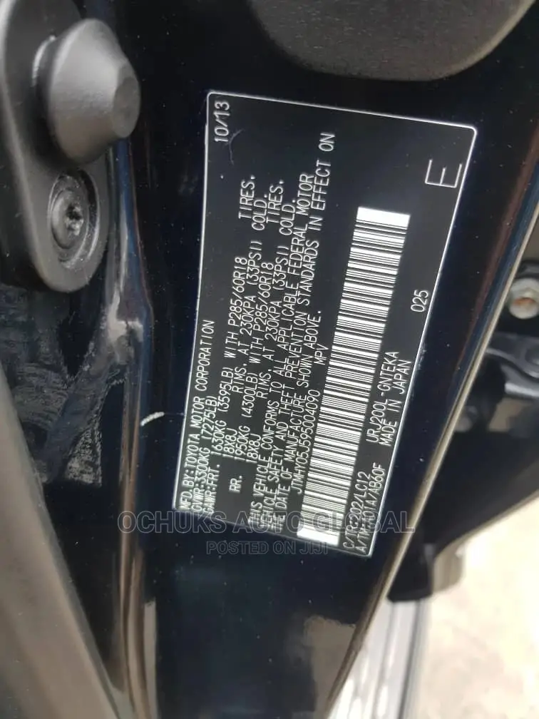 Toyota Land Cruiser 4.5 V8 GXR 2013 Black