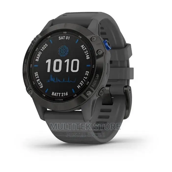 Fenix 6 - Pro Solar Edition Black With Slate Grey Band