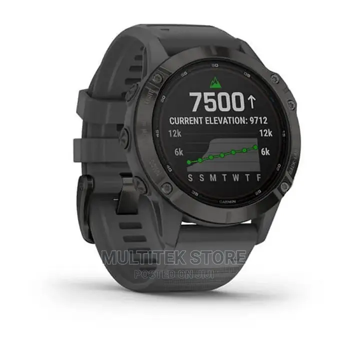 Fenix 6 - Pro Solar Edition Black With Slate Grey Band
