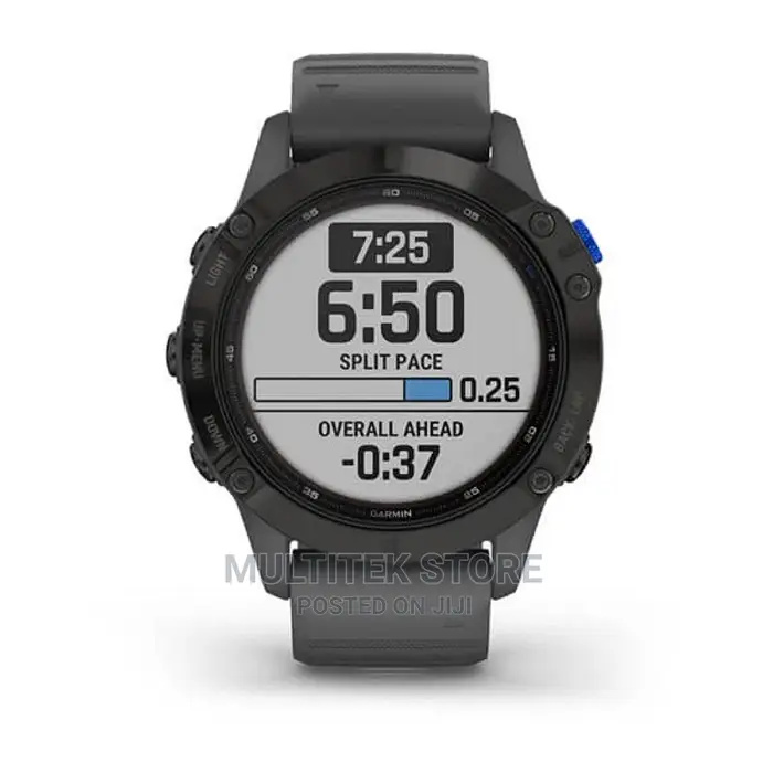Fenix 6 - Pro Solar Edition Black With Slate Grey Band