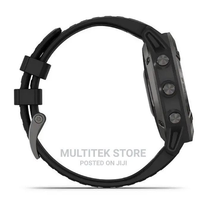 Fenix 6 Sapphire - Carbon Gray DLC With Black Band