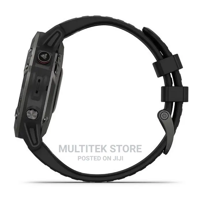 Fenix 6 Sapphire - Carbon Gray DLC With Black Band