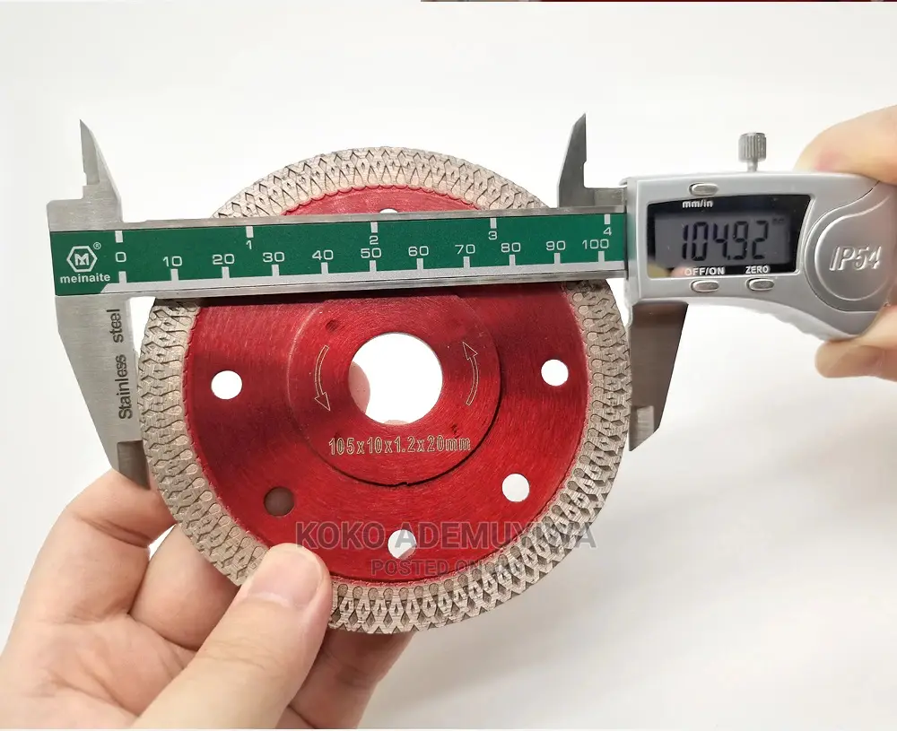105mm Mesh Wave Diamond Cutting Disc Blade For Tile Marble