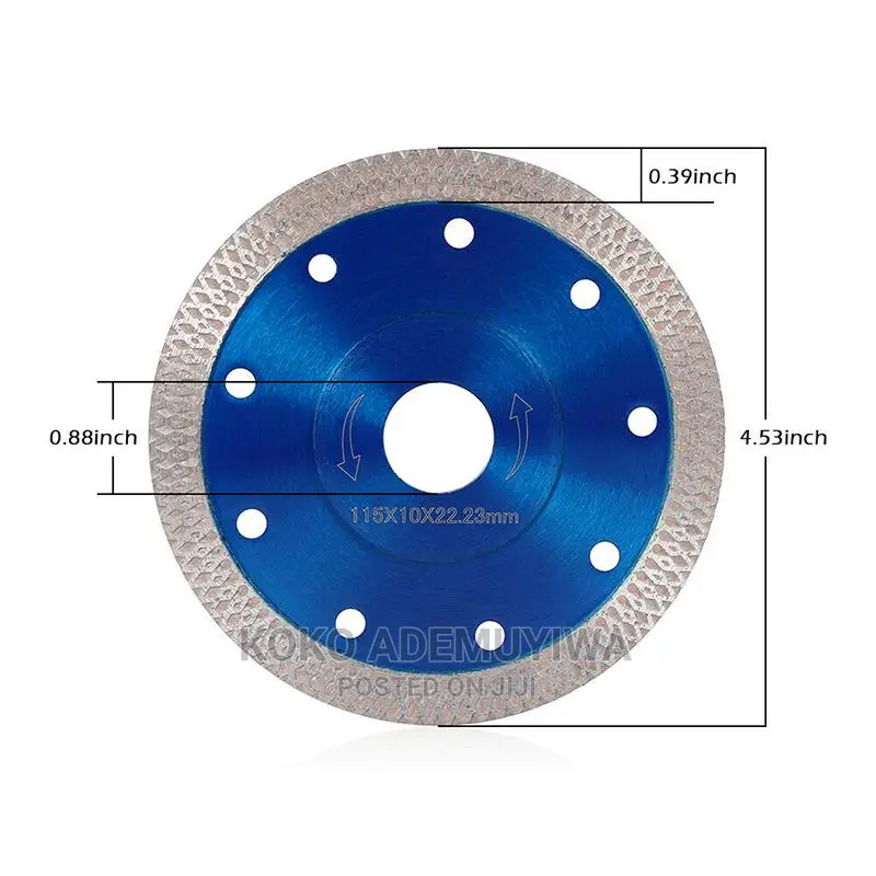 115mm Mesh Wave Diamond Cutting Disc Blade for Tile Marble