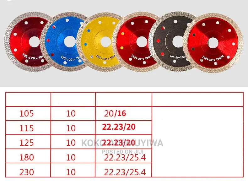 230mm Mesh Wave Diamond Cutting Disc Blade for Tile Marble