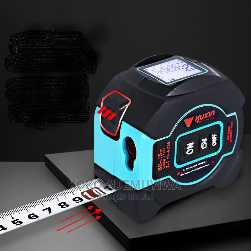 60m USB Digital Laser Distance Meter + 5m Steel Tape