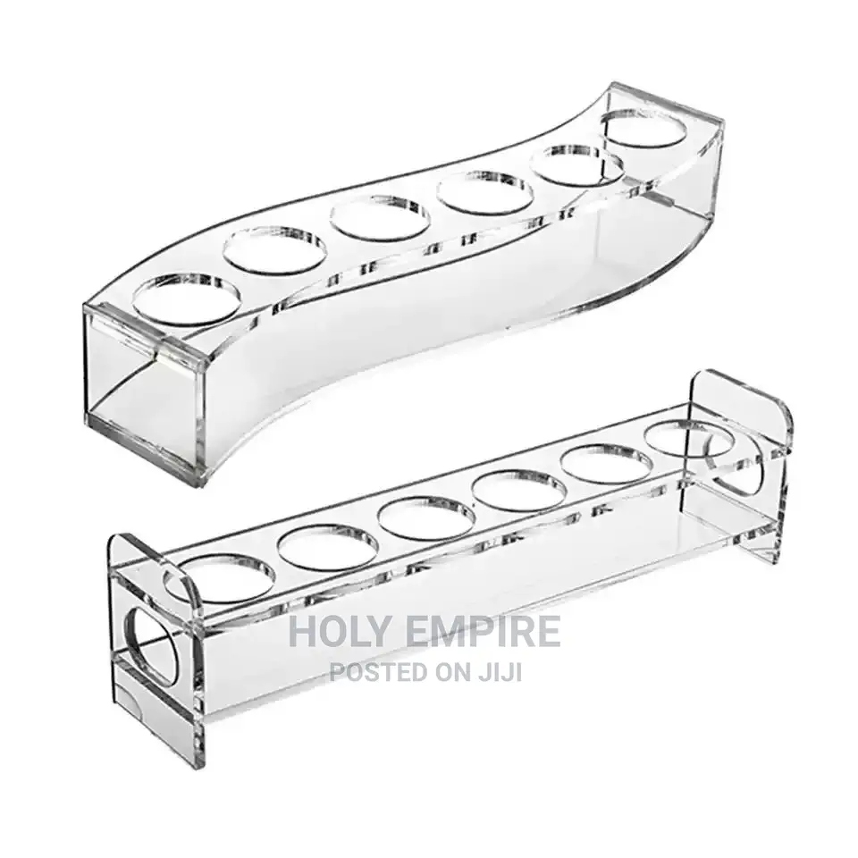 Acrylic Shot Glass Holder Display Rack Drinks Cup 6 Holes