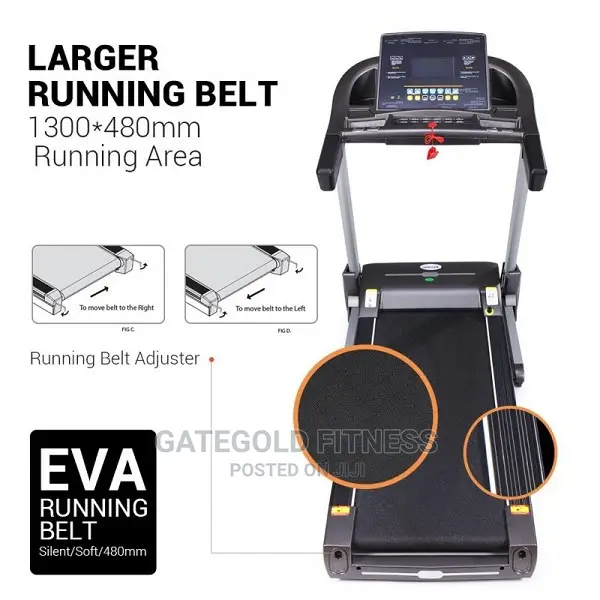 Technofitness Treadmill With Massager and Incline (F60d)