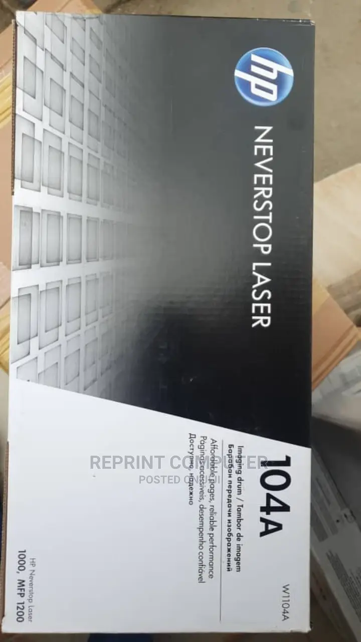 Hp Never Stop Laser Toner Cartridge 104A (W1104A)