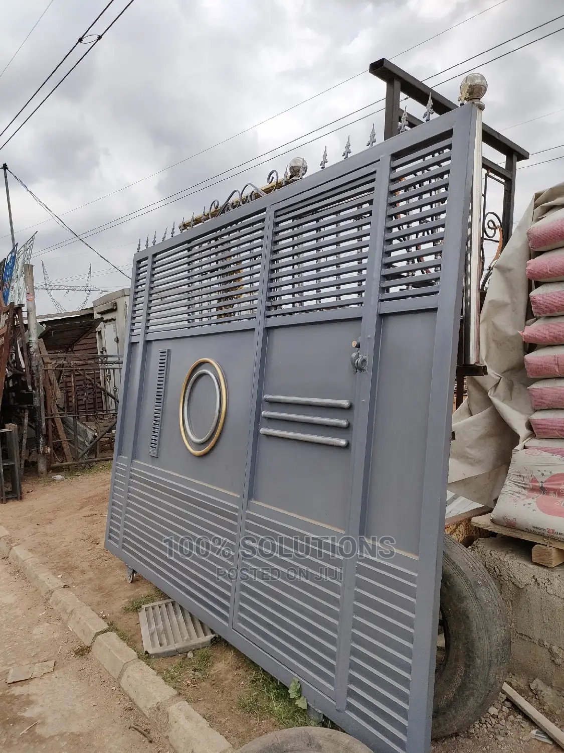 Gray Color Design Gate for Sale. Standard