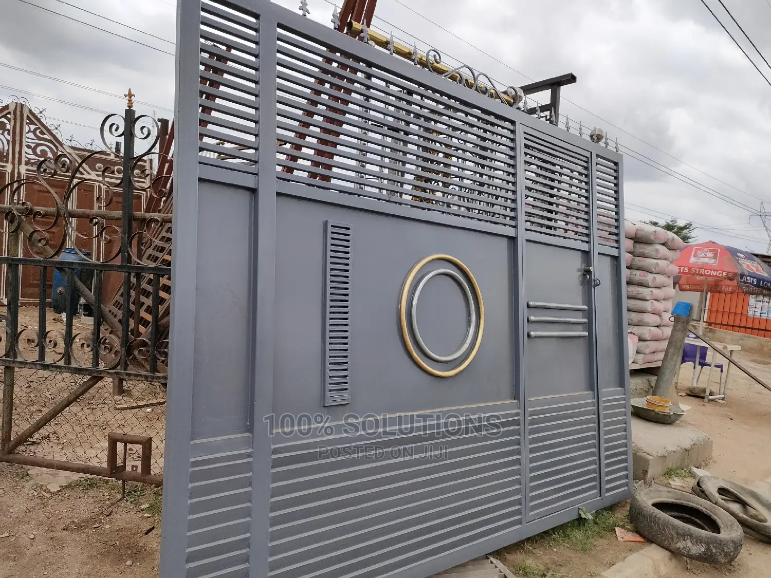 Gray Color Design Gate for Sale. Standard