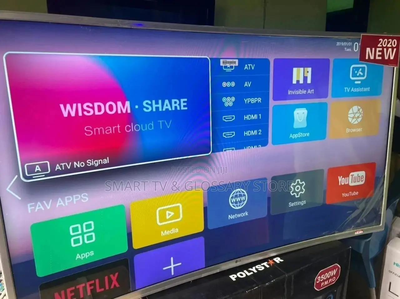 New LG 55 Inches Curve Smart TV