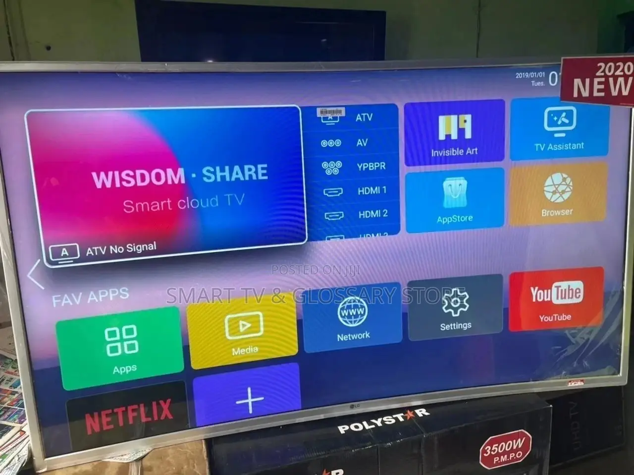New LG 55 Inches Curve Smart TV