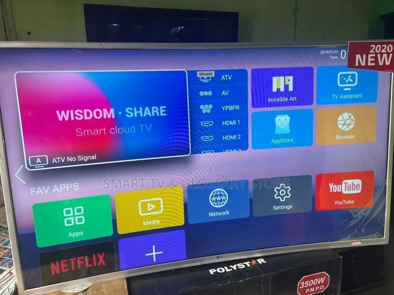 Original 55 Inches LG Smart Curve TV