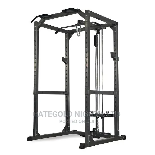 475RAD Heavy Duty Power Rack + Lat/Low Row Attachment + DIP