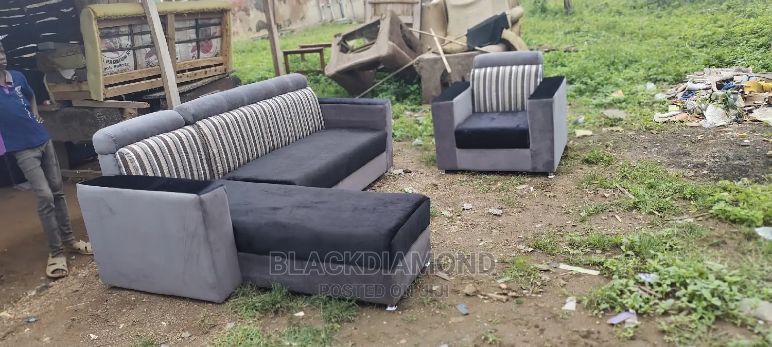L Shape Fabric Sofa by Blackdiamond Furniture and Interior