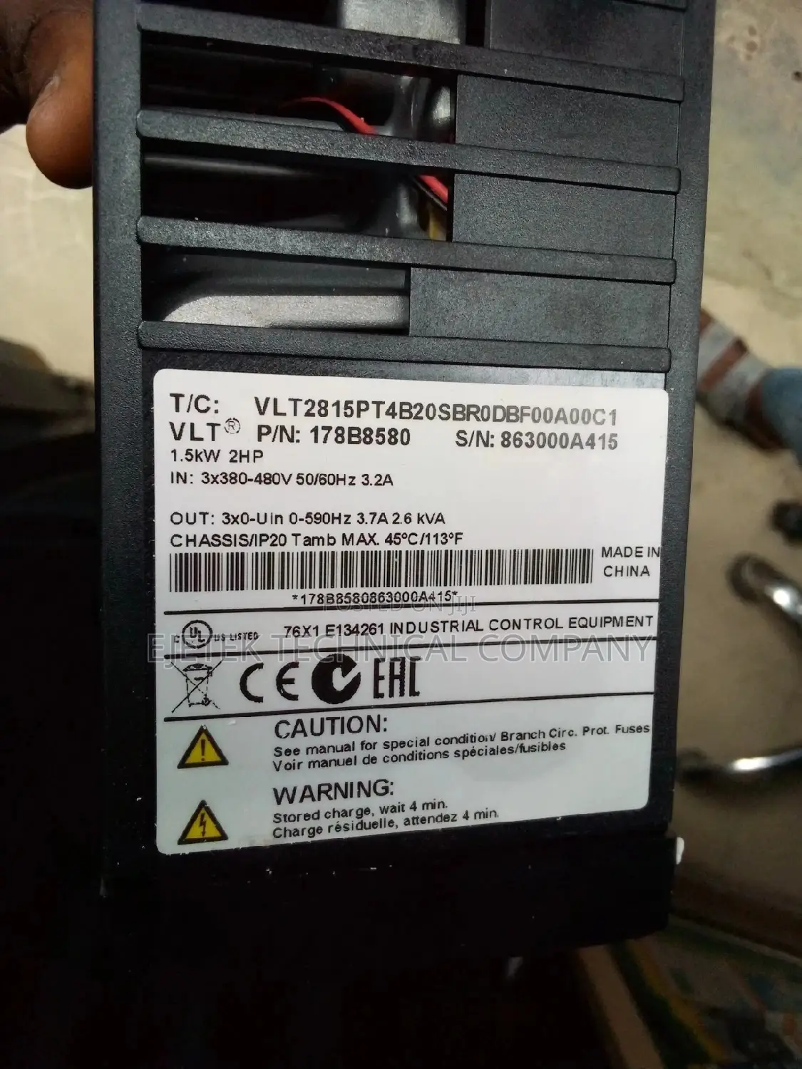 Danfos Inverter (Vfd) 1.5kw/2hp