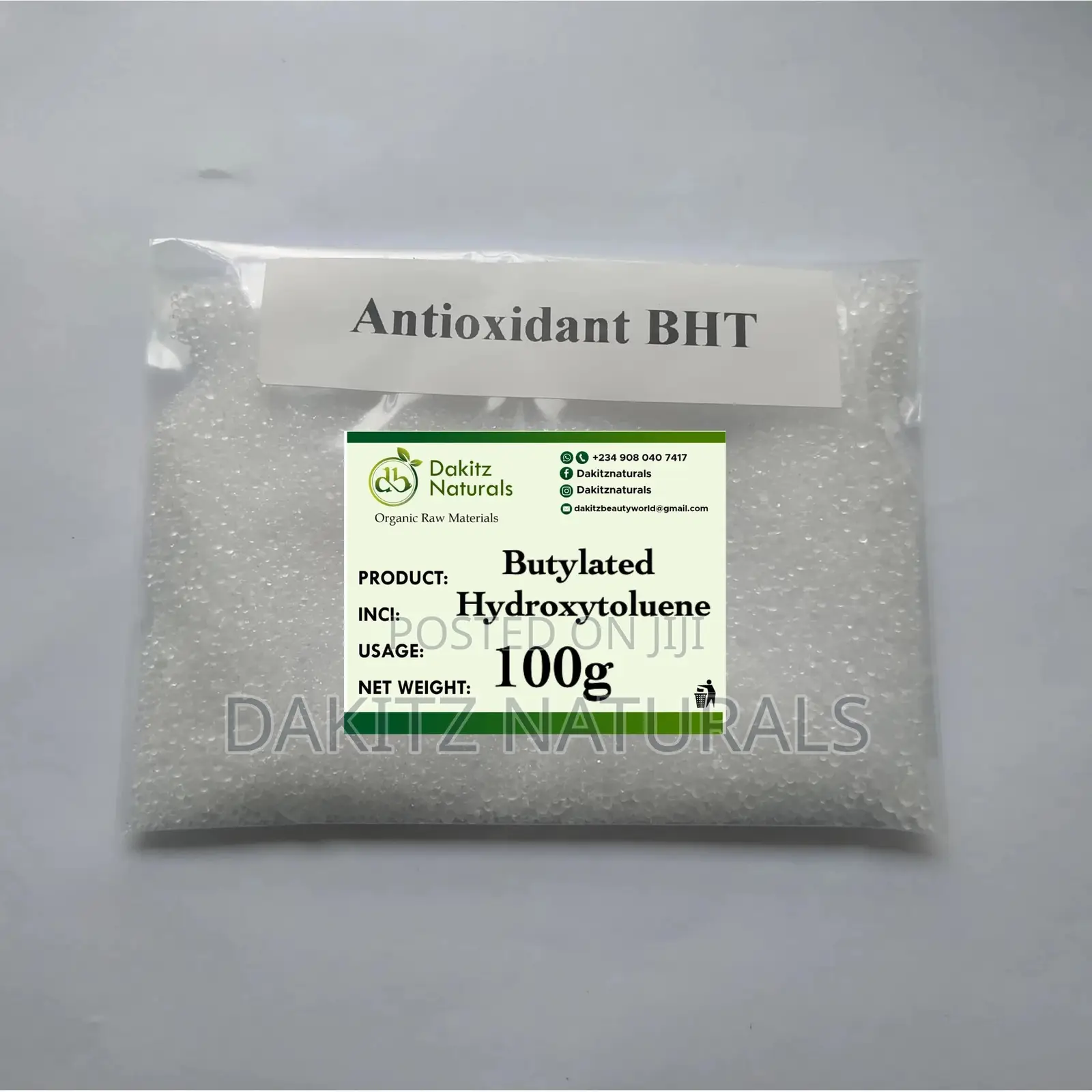 Butylated Hydroxytoluene BHT 100g