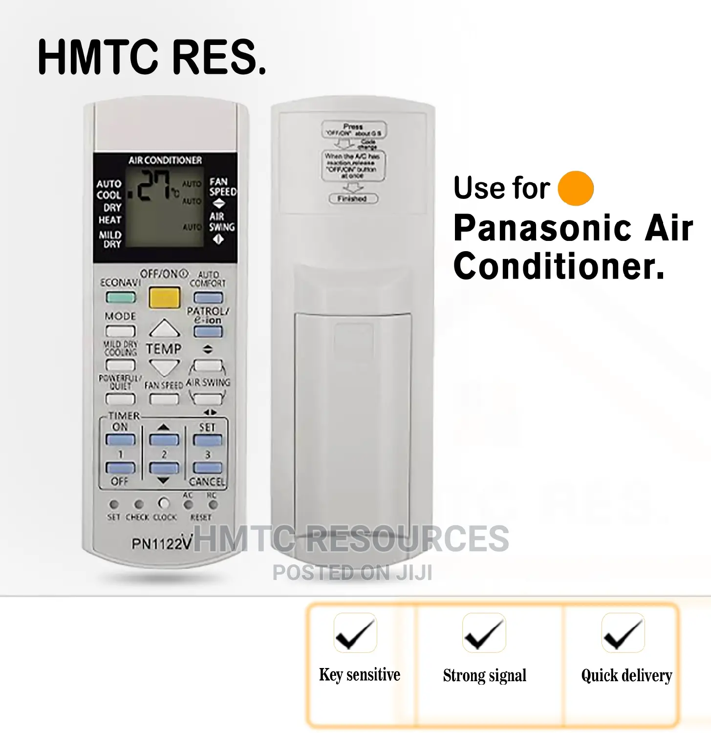 Panasonic Split Unit Air Conditioner Remote Control